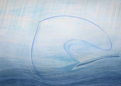 ocean-dance-1980 - pastels and color pencils on paper - 73 x102cm.